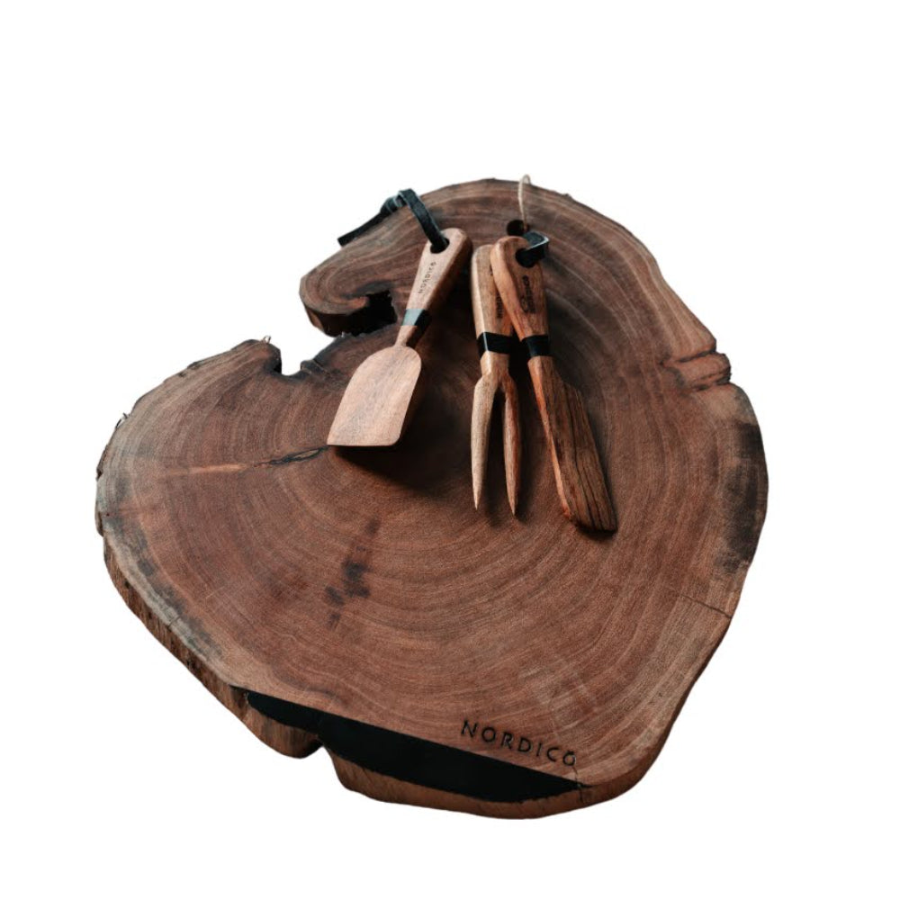 Nordico Wooden Cheese Board Set