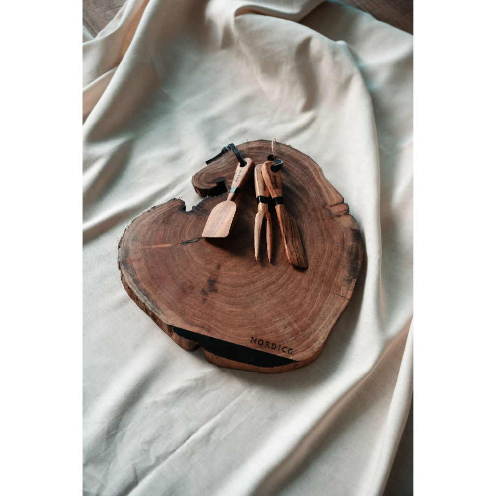 مجموعة ألواح الجبن الخشبية من نورديكو