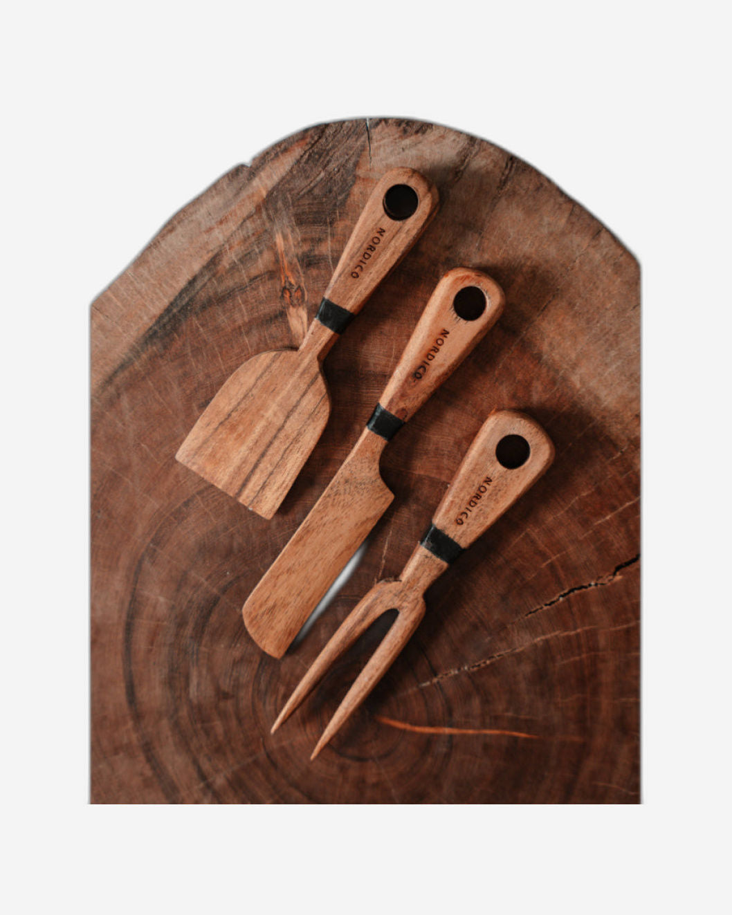 مجموعة ألواح الجبن الخشبية من نورديكو