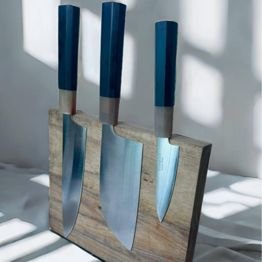 سكين الطاهي Nordico VG-10، مقاس 8 بوصات، ياباني، مع غمد خشبي - هدايا