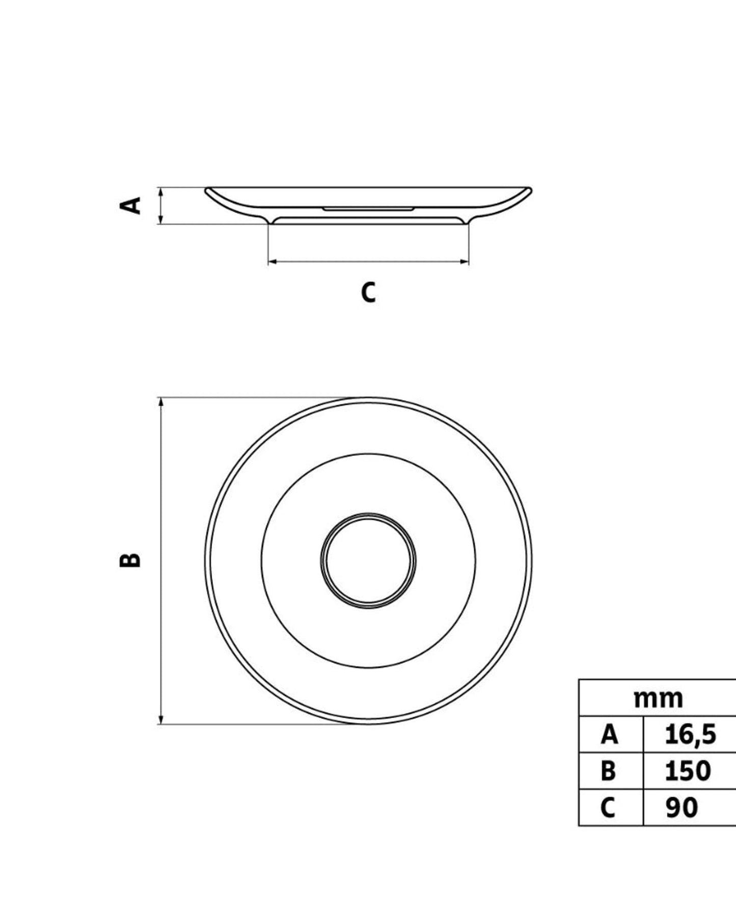 ترامونتينا ماريا أوغوستا صحن الشاي الخزفي