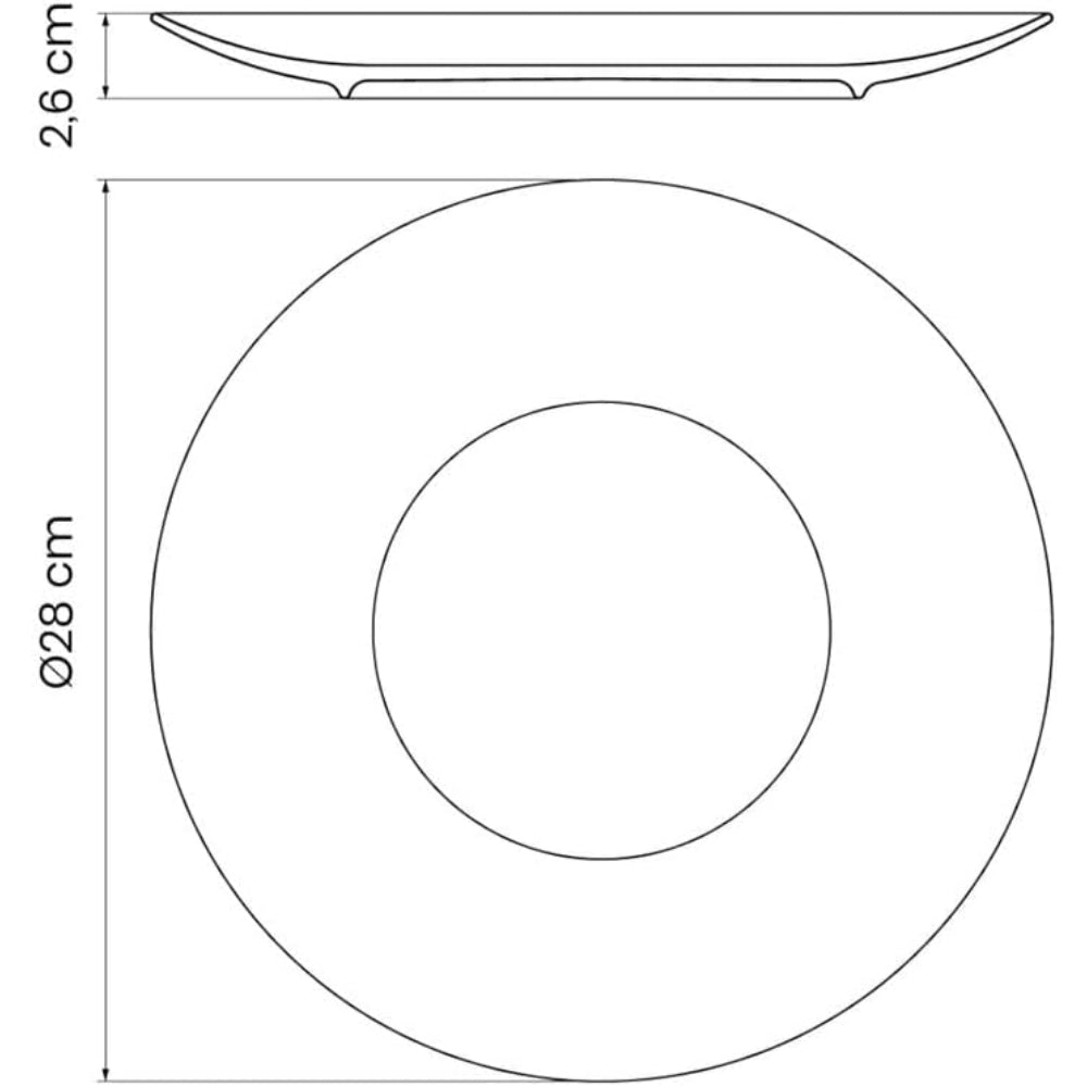 طقم عشاء ترامونتينا برازيل أوميكو مزخرف من البورسلين، مكون من 18 قطعة