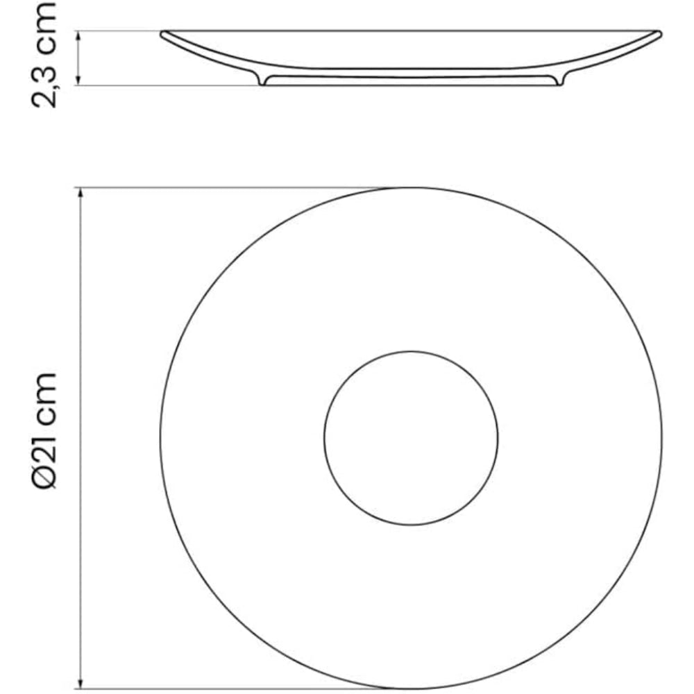 طقم عشاء ترامونتينا برازيل أوميكو مزخرف من البورسلين، مكون من 18 قطعة