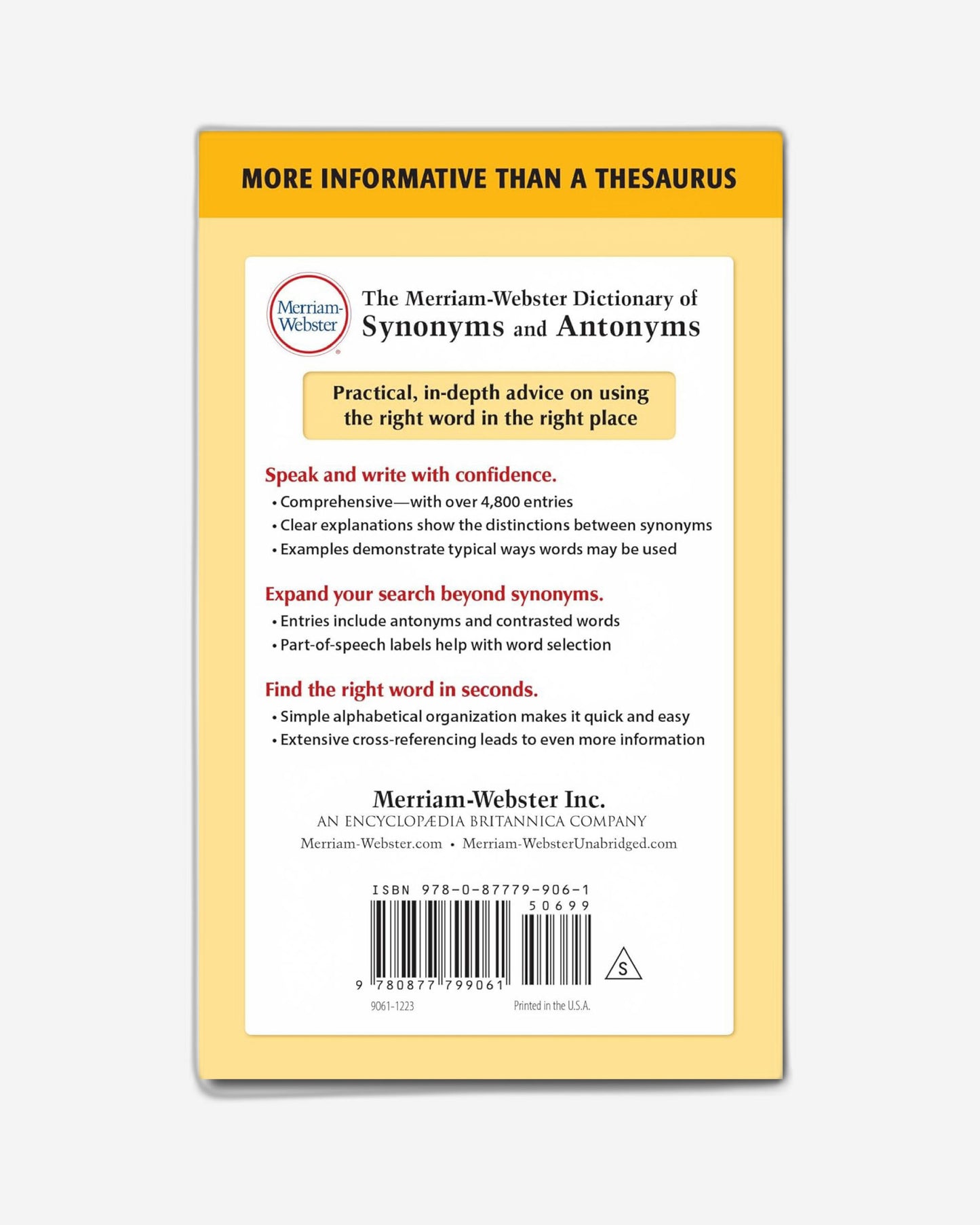 قاموس ميريام وبستر للمرادفات والمتضادات