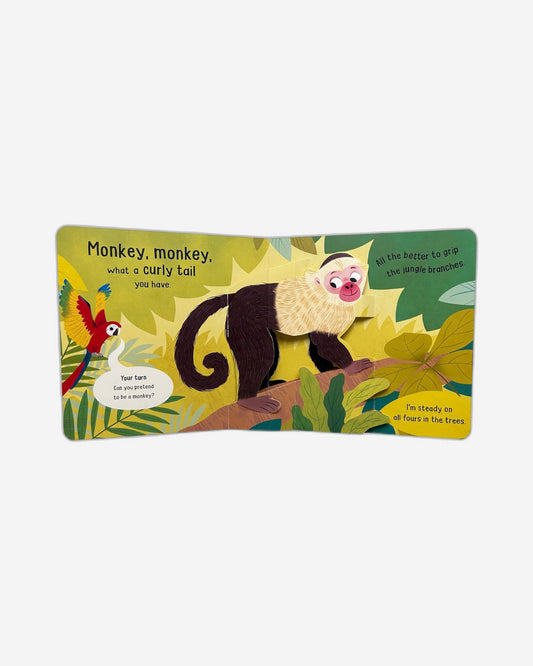 القرد، القرد، ما هذا الذيل المجعد الذي لديك!