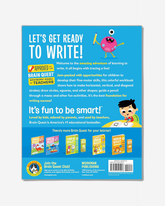 Brain Quest تعلم الكتابة: التحكم بالقلم، والتتبع، والأشكال، والمزيد