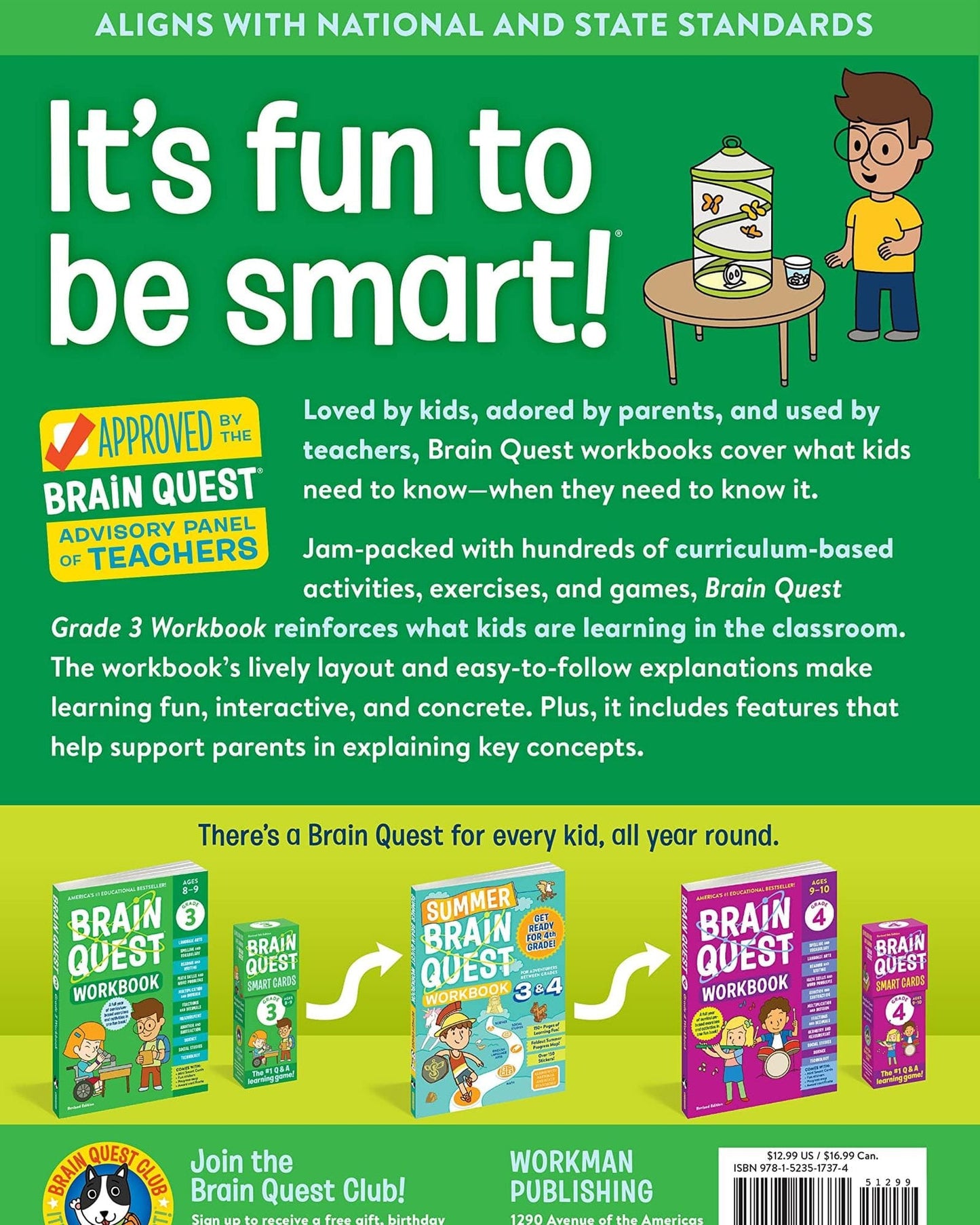 كتاب تمارين Brain Quest: الصف الثالث (الطبعة المنقحة)