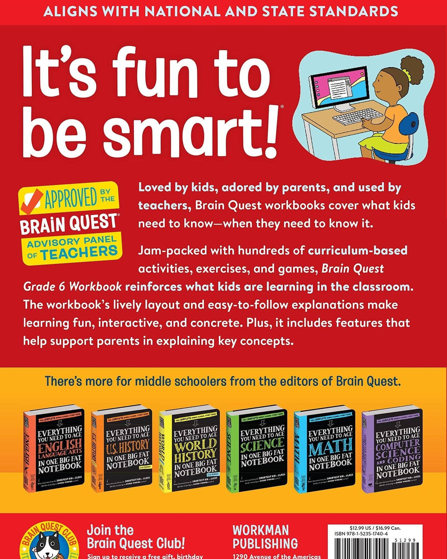 كتاب تمارين Brain Quest: الصف السادس (الطبعة المنقحة)