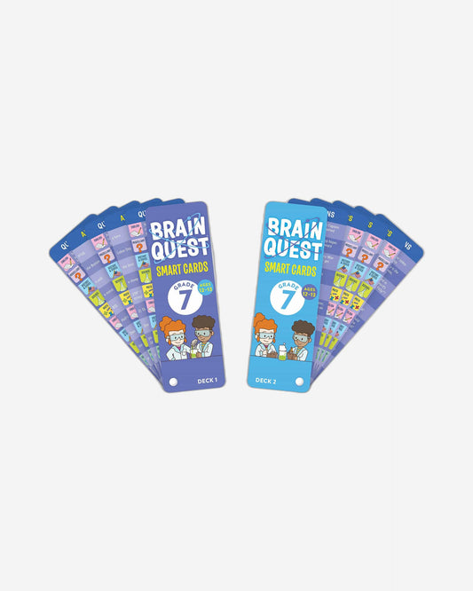 بطاقات ذكية من Brain Quest للصف السابع، الطبعة الرابعة المنقحة