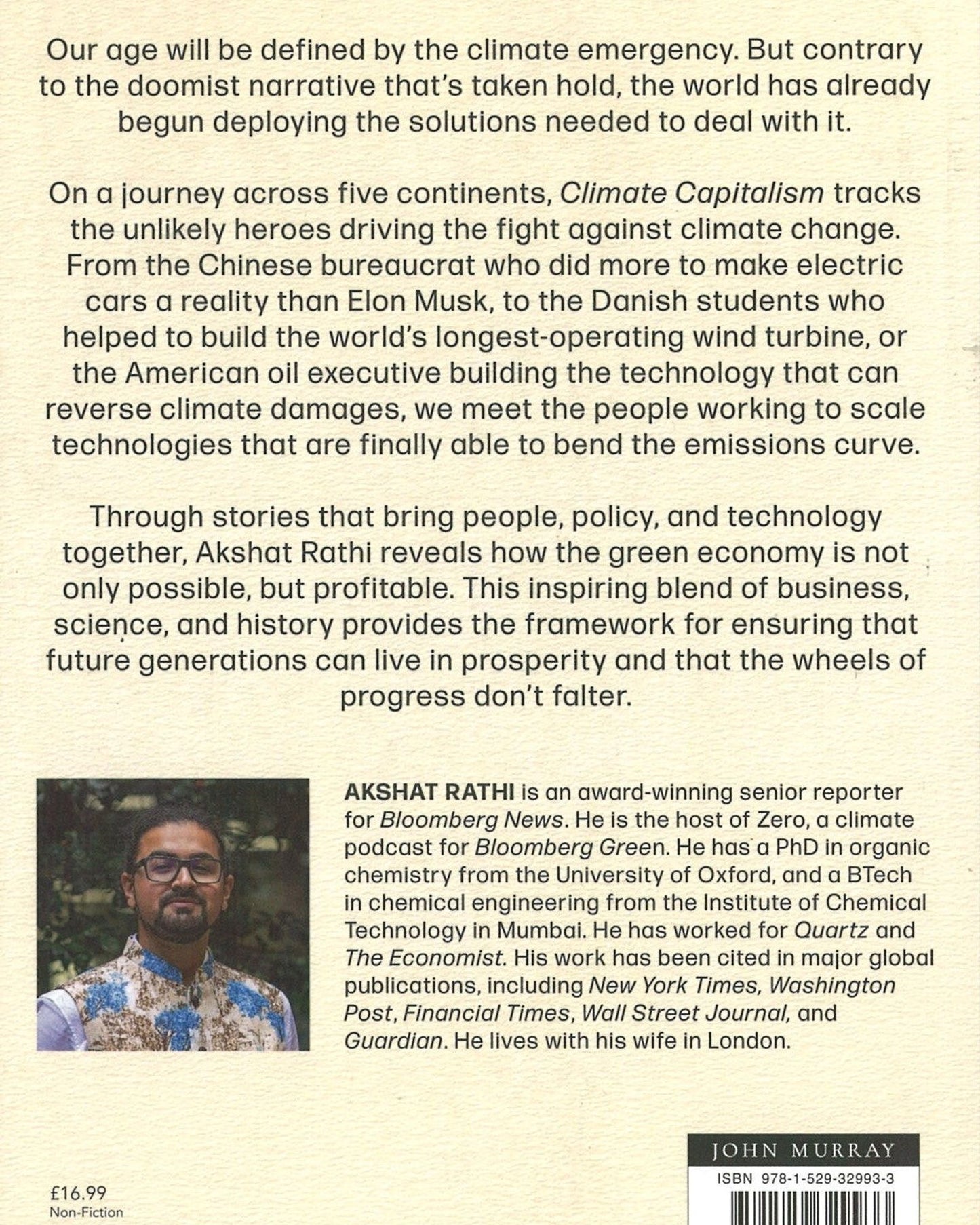 رأسمالية المناخ: الفوز في السباق العالمي نحو انبعاثات صفرية / «قراءة مهمة لكل من يحتاج إلى التفاؤل» بيل جيتس