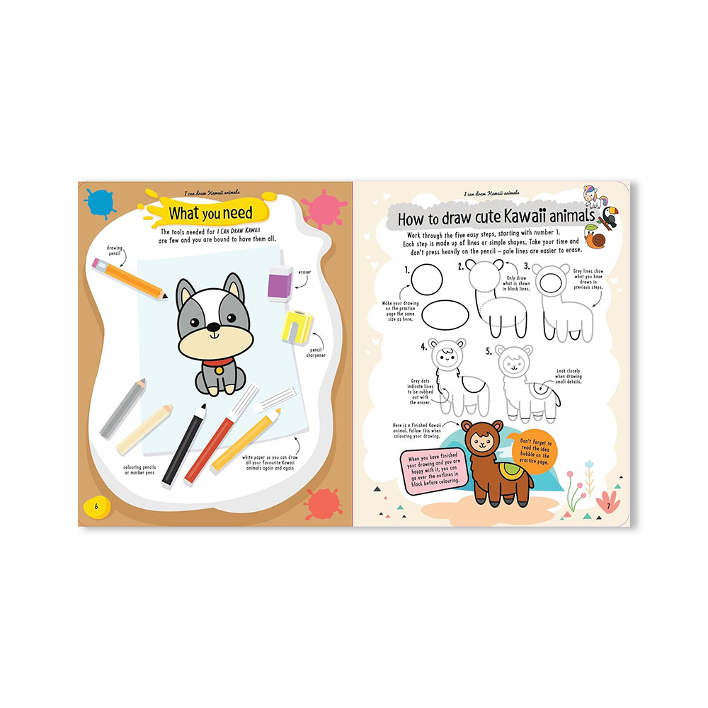 أستطيع رسم حيوانات كاواي