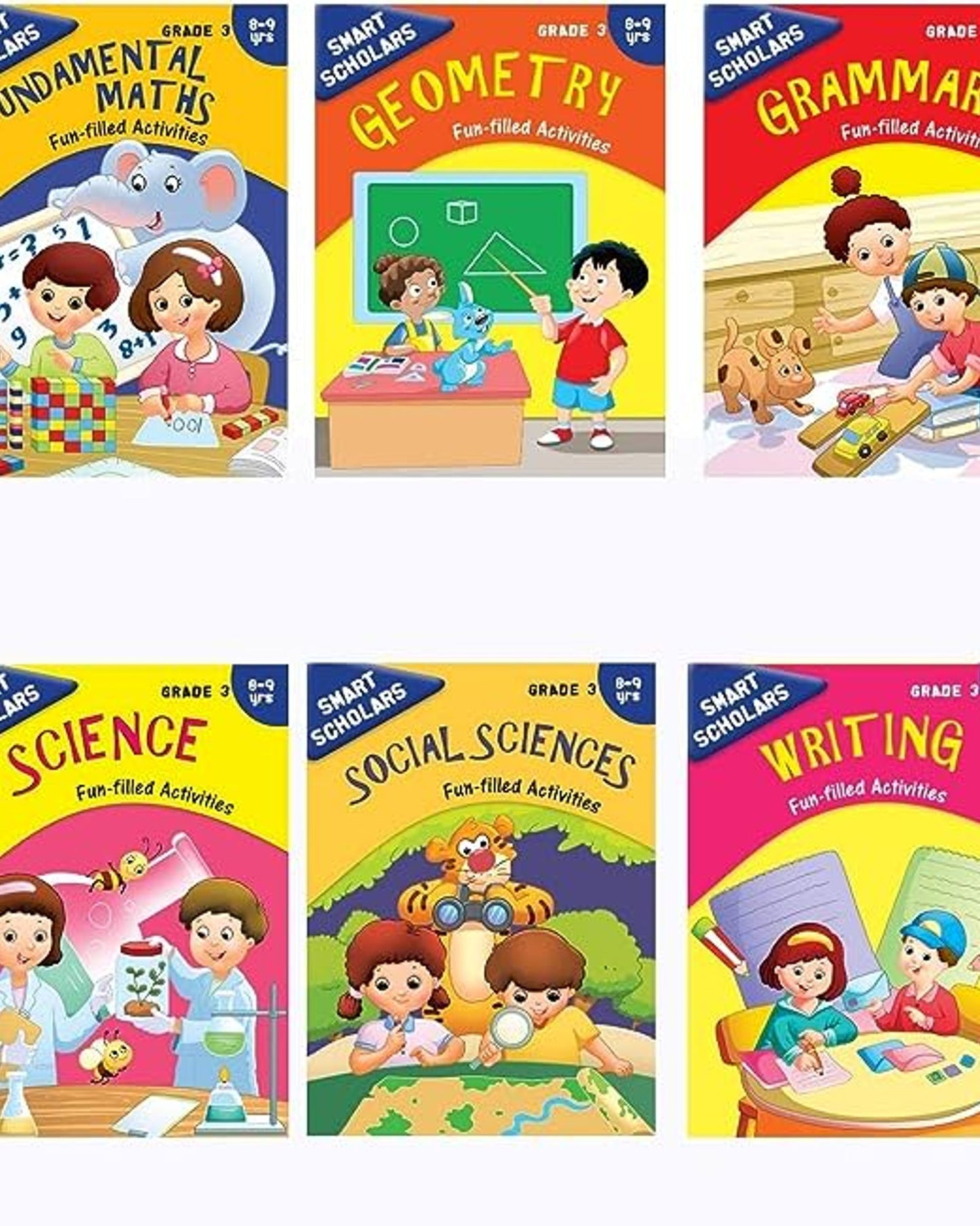 مجموعة أنشطة الصف الثالث: مجموعة من 10 كتب: Smart Scholars