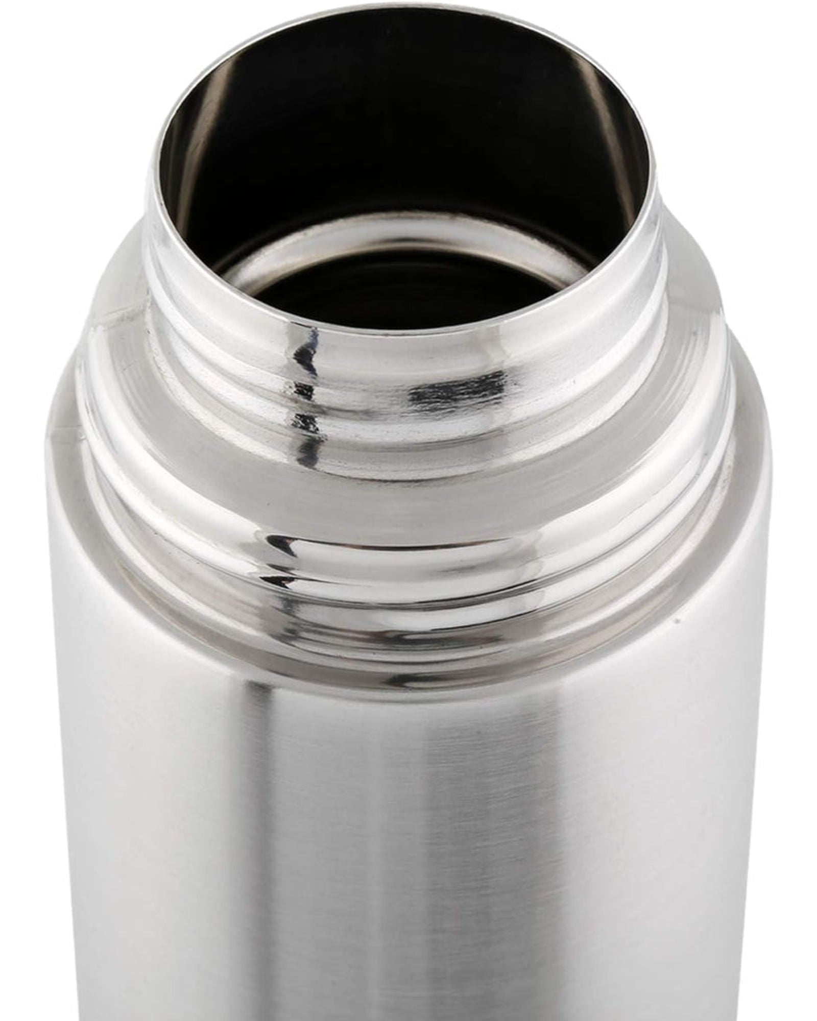 قارورة نيسان من الفولاذ المقاوم للصدأ مع كوب، فضي، سعة لتر واحد | تتضمن قارورة سعة لتر واحد وكوبين (سعة كل منهما ٣٥٠ مل)