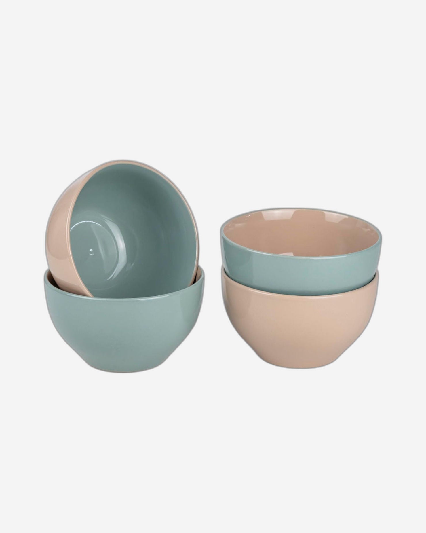 طقم أوعية عميقة من شالو موير، مكون من 4 قطع، أدوات مائدة للمطبخ، سيراميك، خزفي - قطعتان | قطر 14 سم