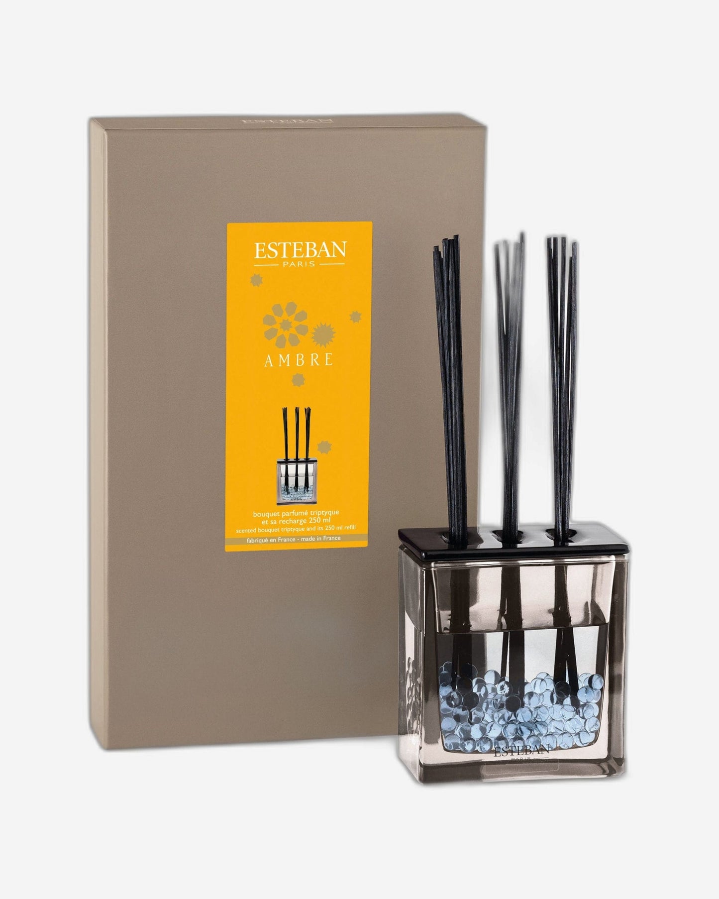 باقة Esteban Ambre المعطرة Triptyque وعبوة إعادة التعبئة 250 مل - إصدار Azure Gray