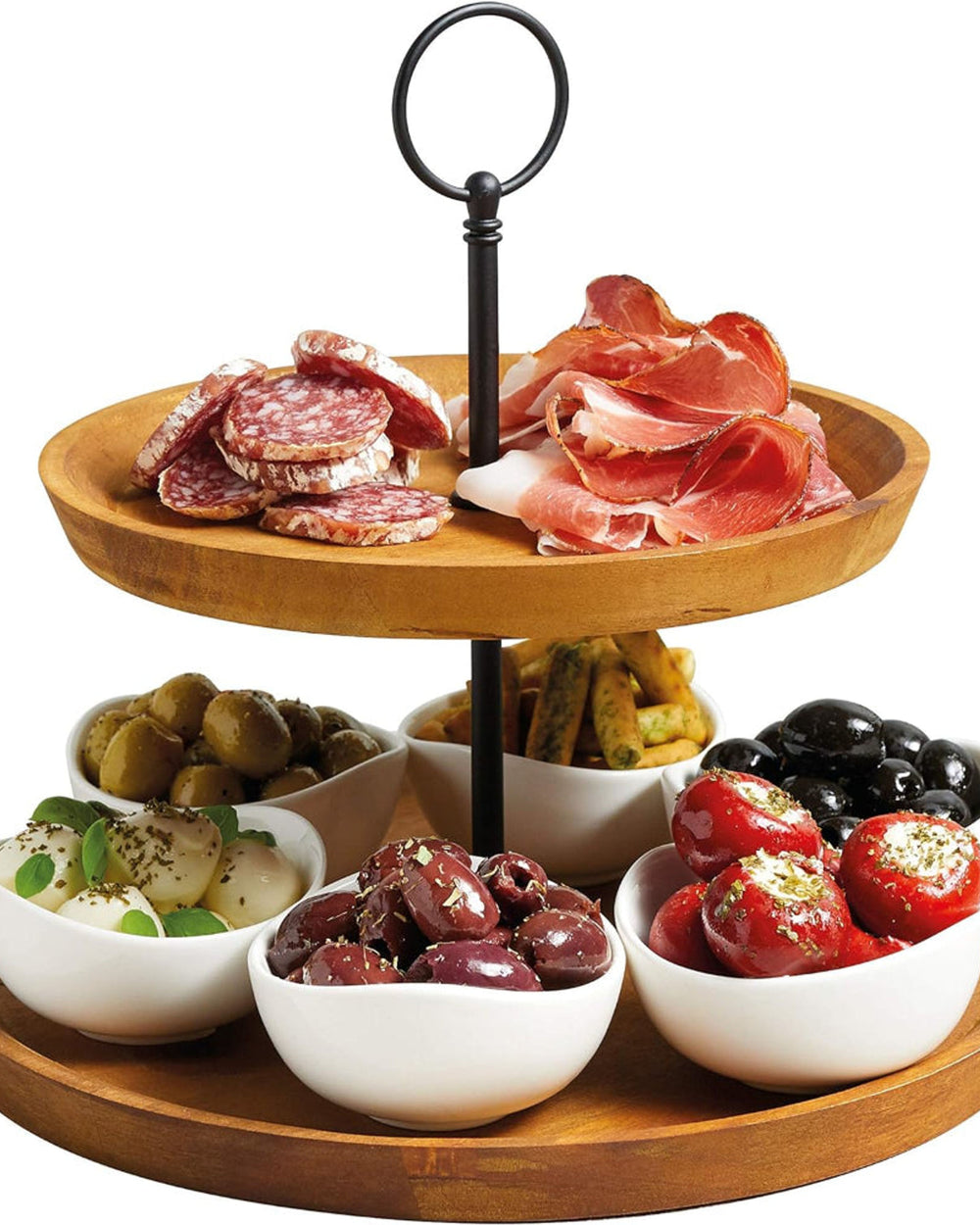 ART SERVING STAND 2 TIER 25X24CM