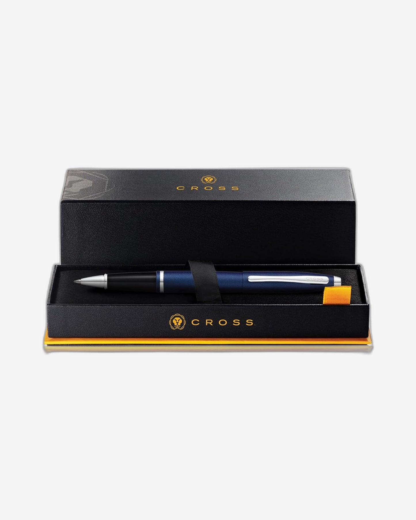 قلم حبر جاف Cross Calais™ بلون أزرق معدني غير لامع مع كروم مصقول من Appointments Selectip® - AT0115-18