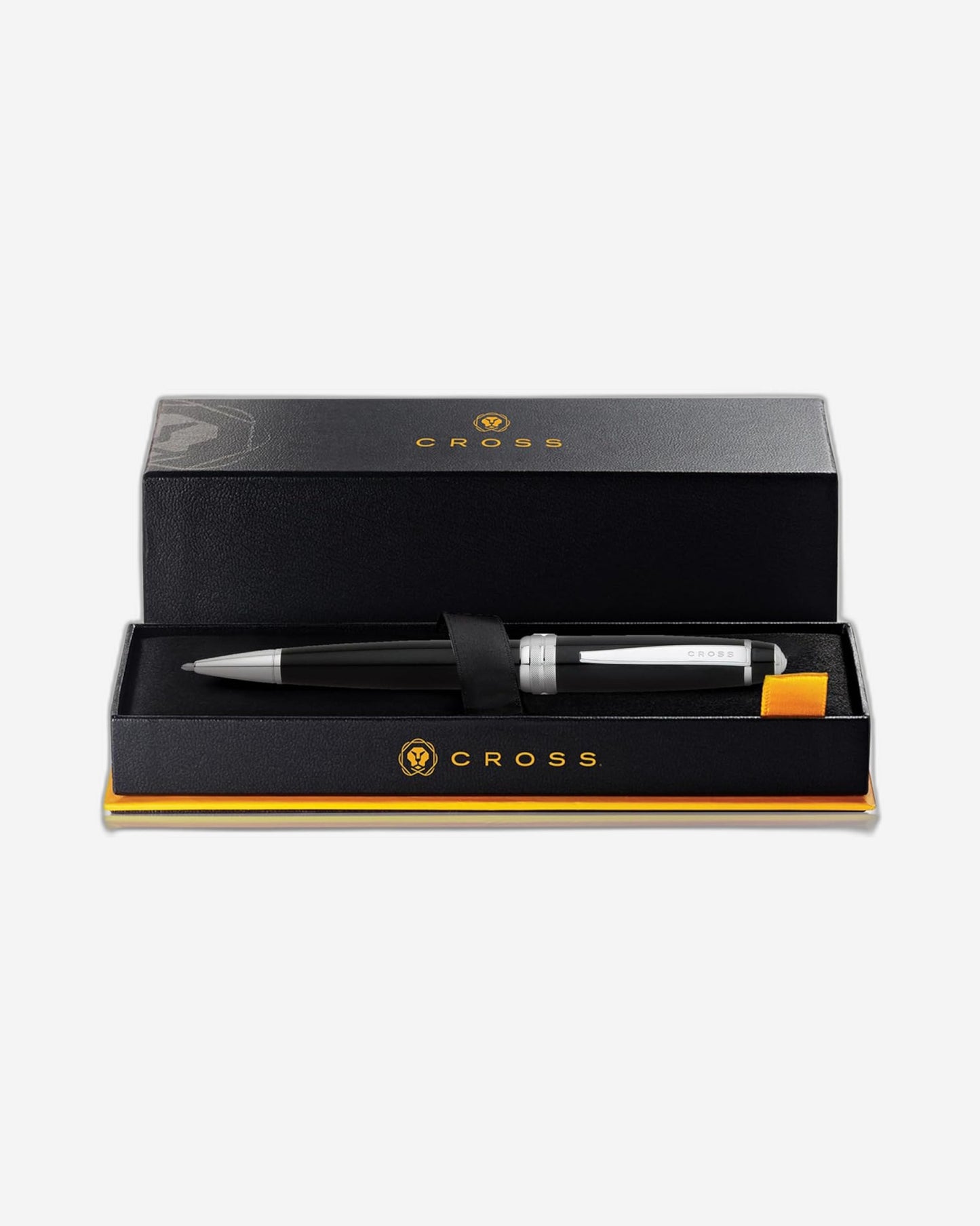 قلم حبر جاف Cross Bailey™ أسود مطلي بالكروم المصقول - AT0452-7