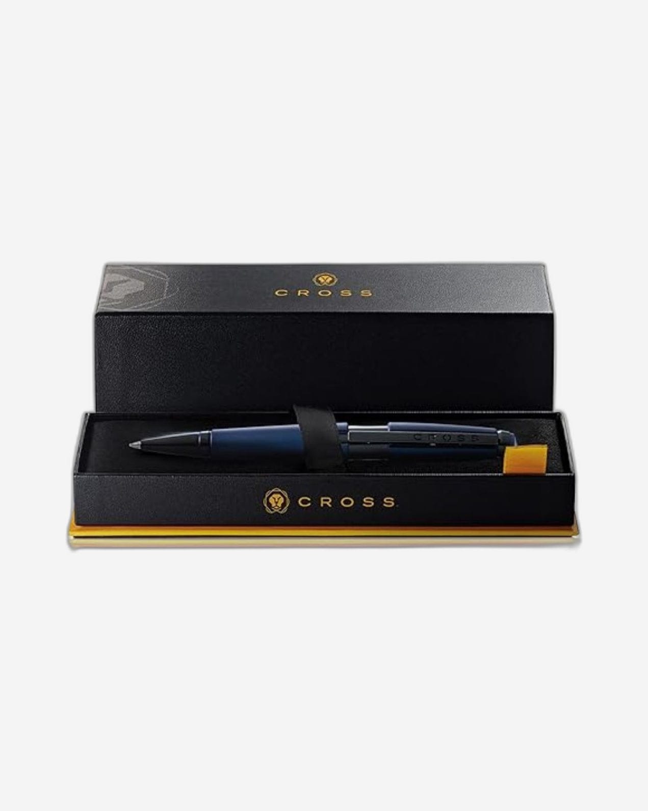 قلم حبر جاف كروس إيدج أزرق غير لامع مطلي باللك
