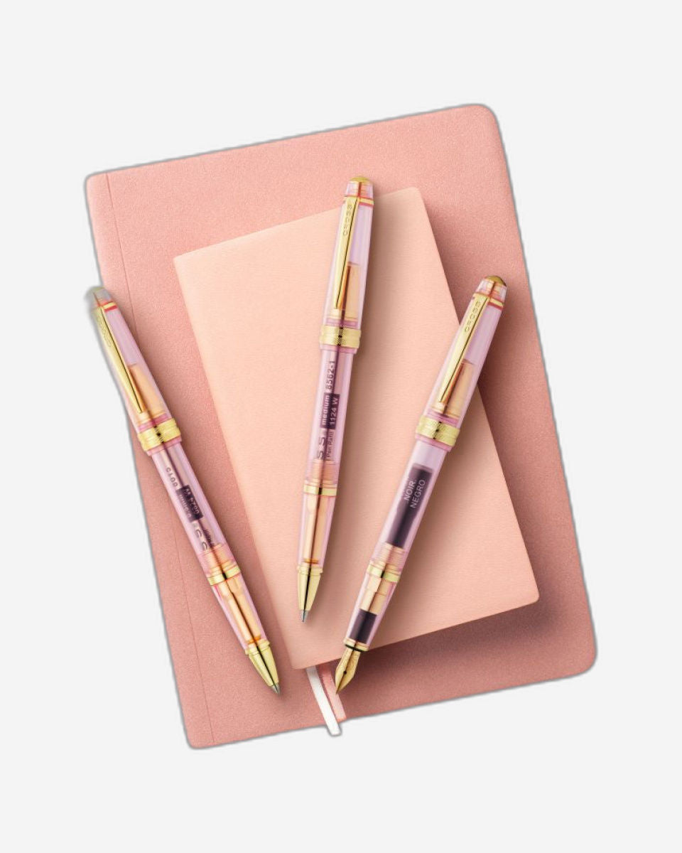 قلم حبر جاف Cross Bailey Light™ من الراتنج الياقوت الوردي الشفاف AT0742-20