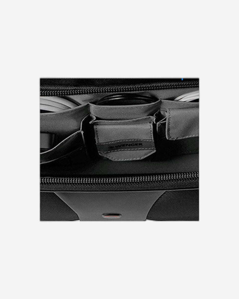 طقم أعمال وينجر باتريوت من قطعتين مع بكرة كومب-يو وحقيبة كمبيوتر محمول مقاس 15.6 بوصة - 600662