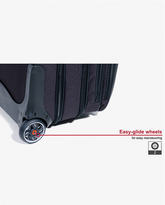 طقم أعمال وينجر باتريوت من قطعتين مع بكرة كومب-يو وحقيبة كمبيوتر محمول مقاس 15.6 بوصة - 600662