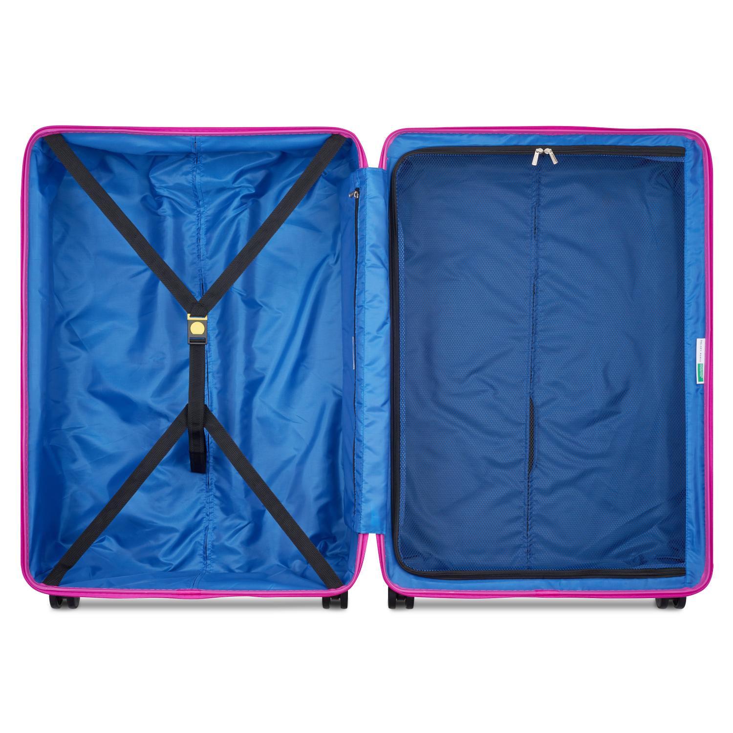 عربة أمتعة UCOB Fabrica 4 ذات العجلات المزدوجة والغطاء الصلب غير القابل للتمدد