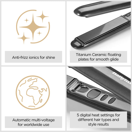 BaByliss Titanium Shine Hair Straightener