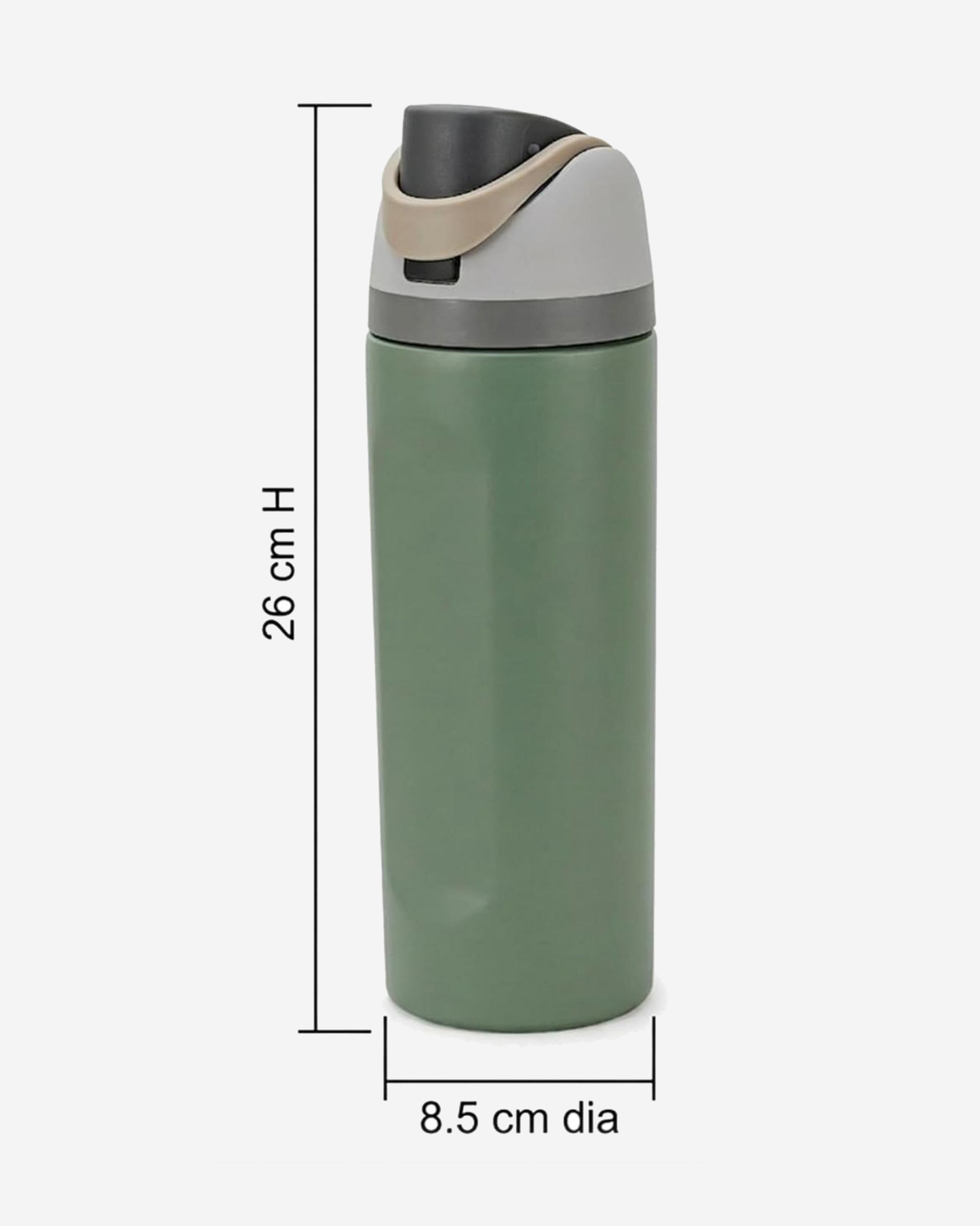 Cuisine Art Stainless Steel Water Bottle 560 ml Green