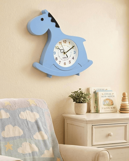 Cuisine Art Magical Horse Clock Blue