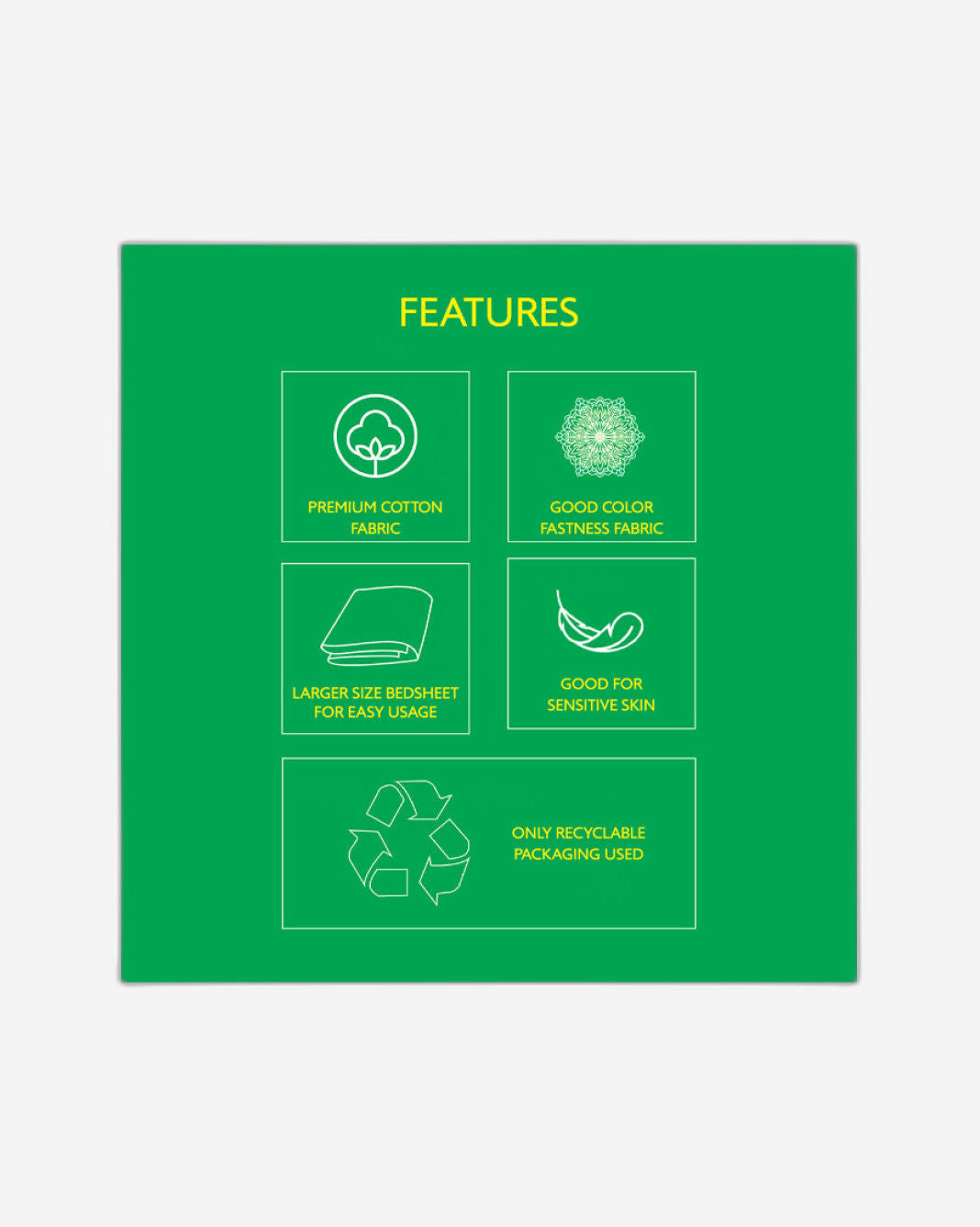 ملاءة سرير كينج سفاري 144 TC من يونايتد كولورز أوف بينيتون مع غطائي وسادة متعدد الألوان