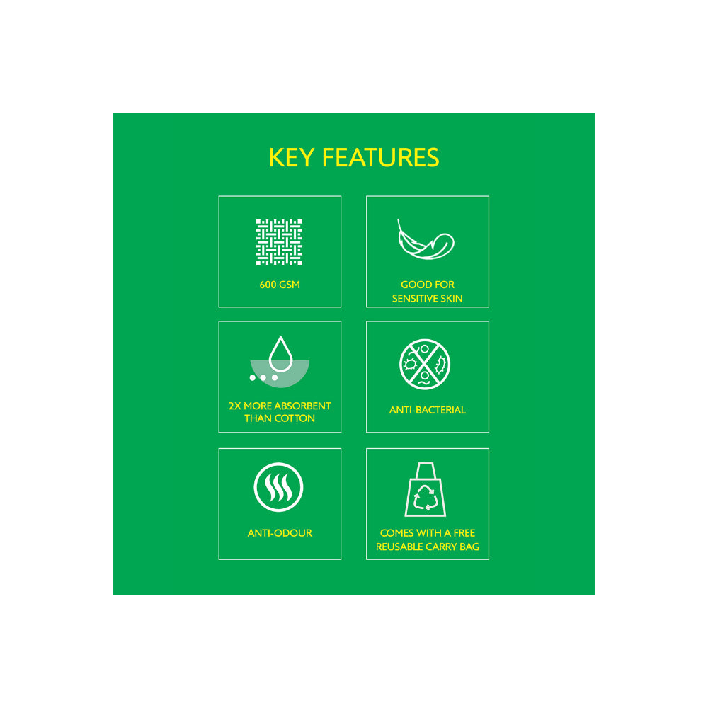 منشفة حمام من الخيزران باللون الخزامى من يونايتد كولورز أوف بينيتون، 600 جرام لكل متر مربع