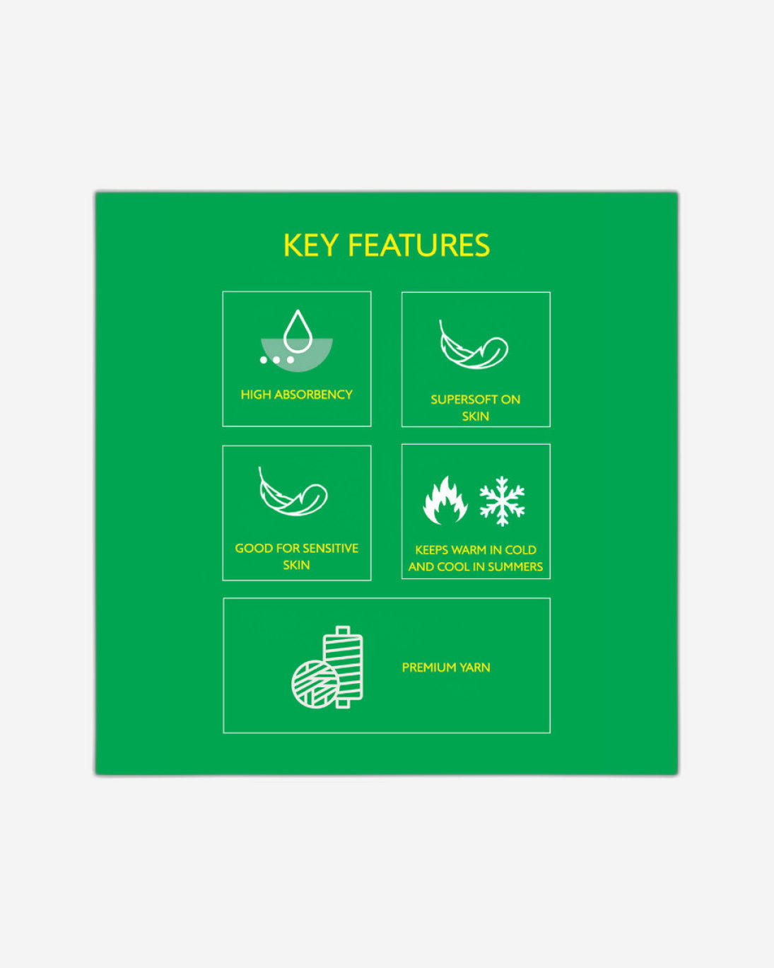 منشفة حمام سفاري بنقشة أوراق الشجر من يونايتد كولورز أوف بينيتون، وزن 450 جرامًا لكل متر مربع