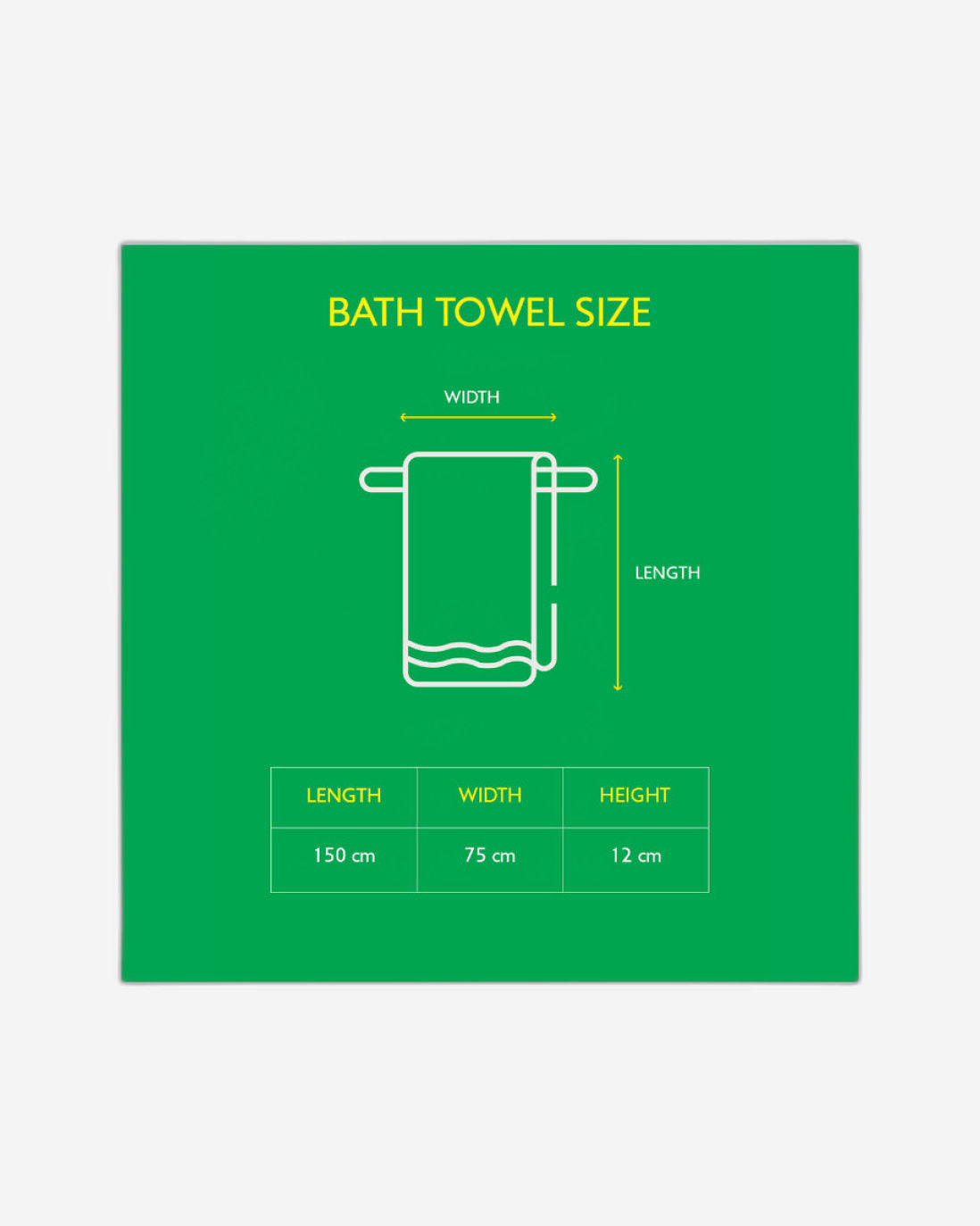 منشفة حمام سفاري بنقشة أوراق الشجر من يونايتد كولورز أوف بينيتون، وزن 450 جرامًا لكل متر مربع