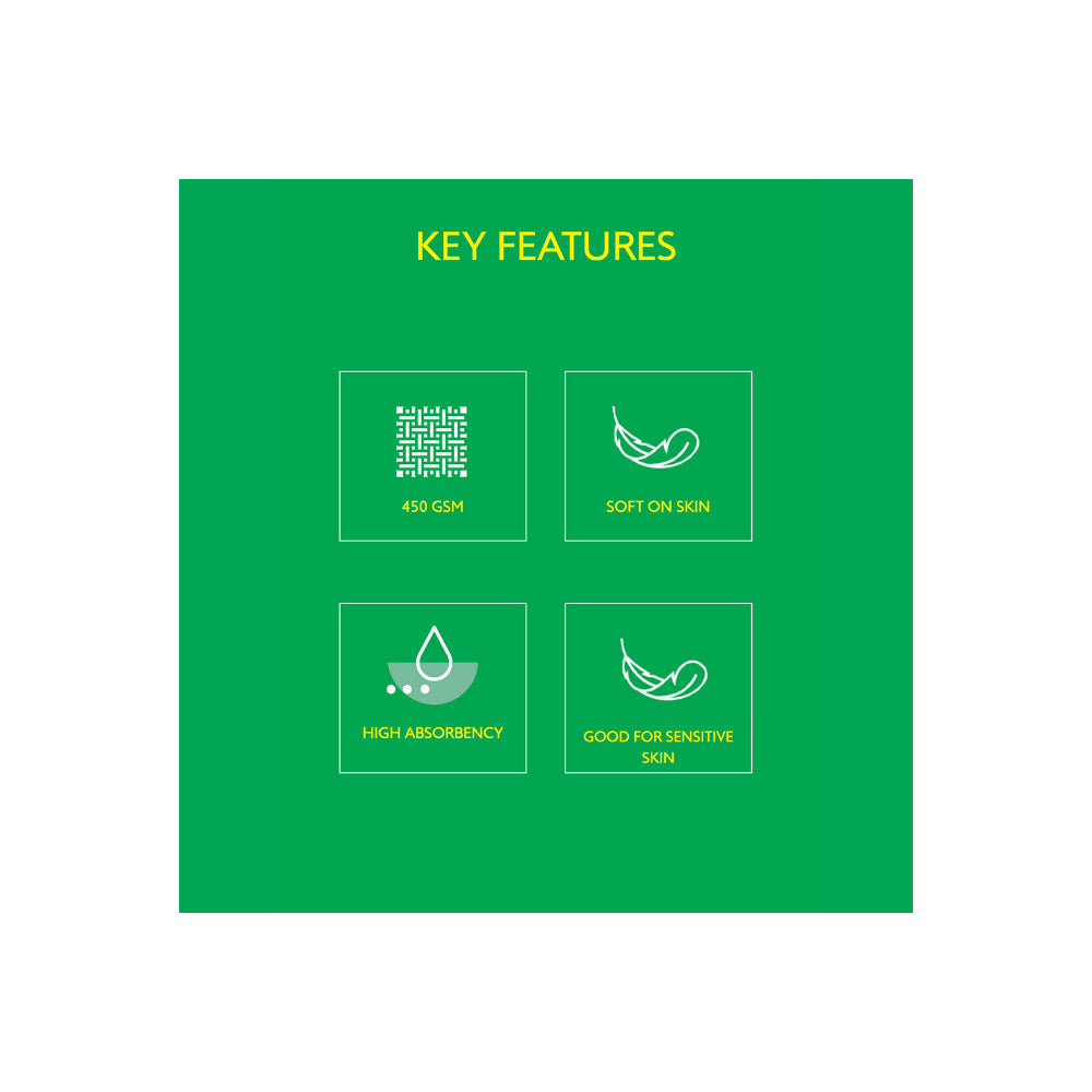 منشفة حمام يونايتد كولورز أوف بينيتون بألوان قوس قزح الخضراء، 450 جرام لكل متر مربع