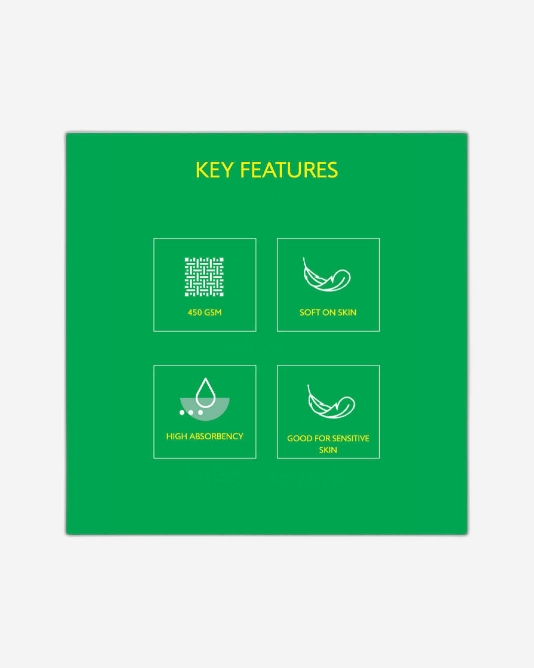 منشفة حمام يونايتد كولورز أوف بينيتون بألوان قوس قزح الخضراء، 450 جرام لكل متر مربع