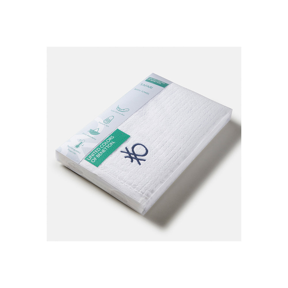 منشفة حمام سفاري بيضاء من يونايتد كولورز أوف بينيتون، 450 جرام لكل متر مربع