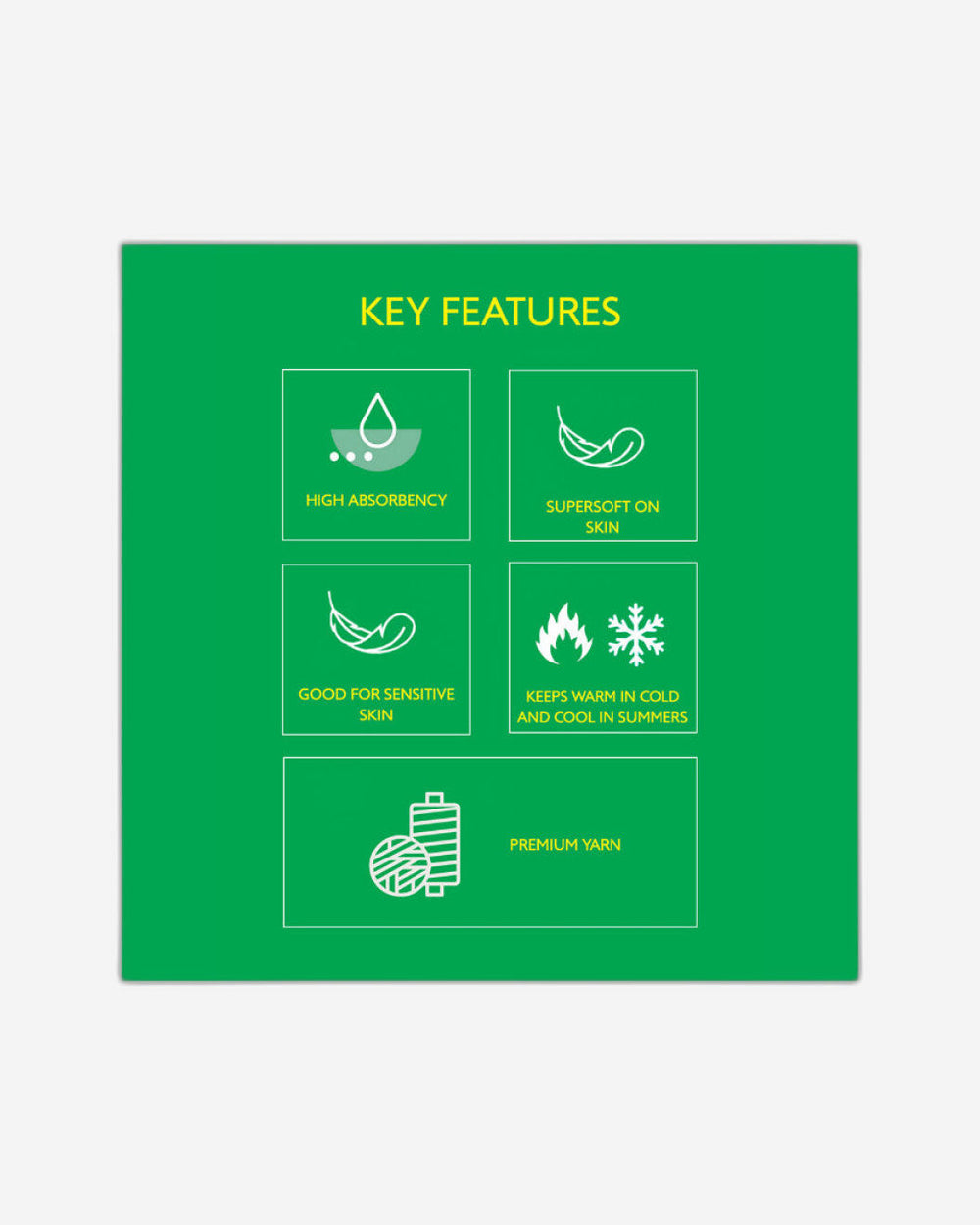 منشفة حمام سفاري بيضاء من يونايتد كولورز أوف بينيتون، 450 جرام لكل متر مربع