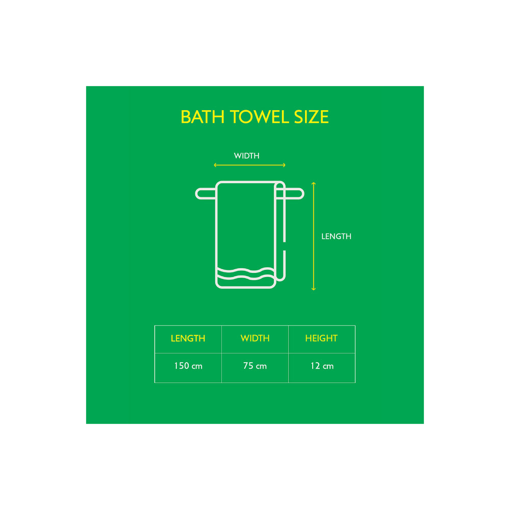 منشفة حمام سفاري بيضاء من يونايتد كولورز أوف بينيتون، 450 جرام لكل متر مربع