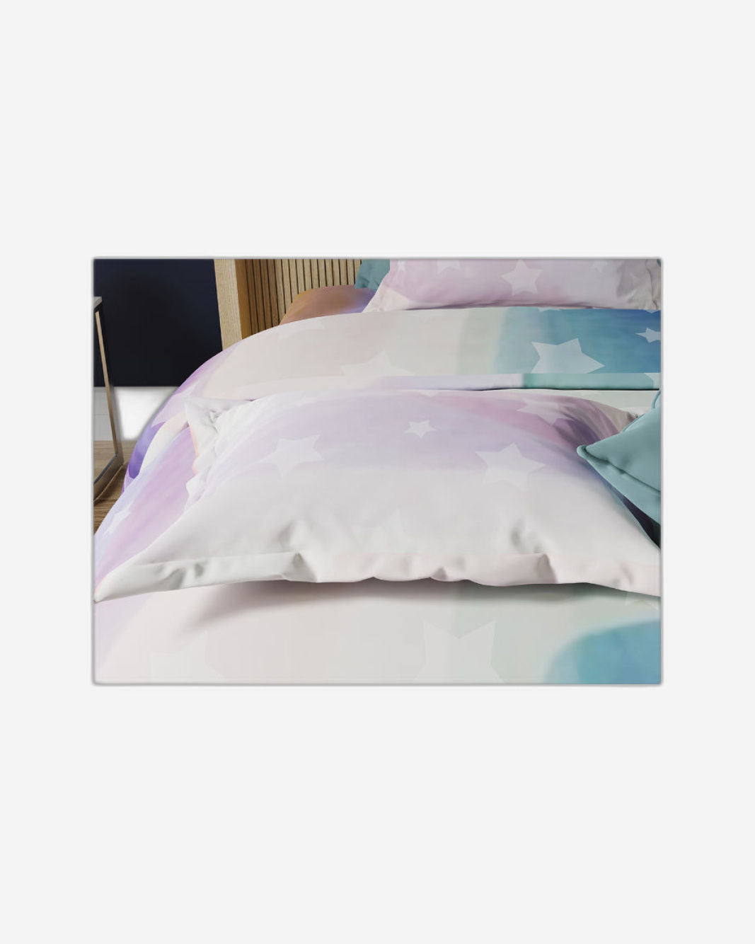 ملاءة سرير أطفال 210 TC من United Colors of Benetton مع غطاء وسادة واحد بلون الخوخ