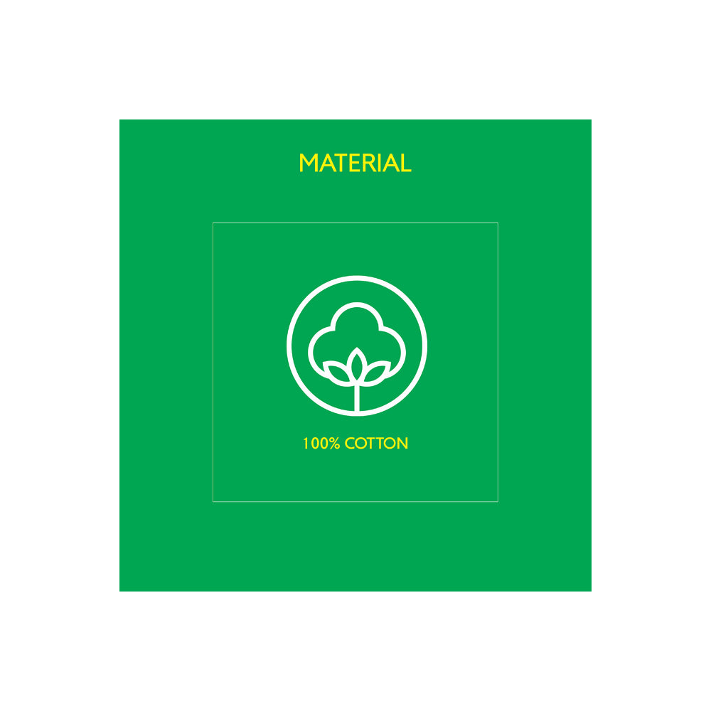 ملاءة سرير للأطفال 210 TC من United Colors of Benetton مع غطاء وسادة واحد بألوان قوس قزح