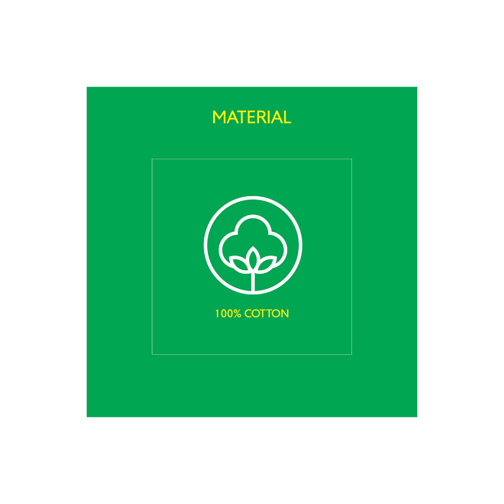 ملاءة سرير سوبر كينج من يونايتد كولورز أوف بينيتون رينبو 210 تي سي مع غطاءي وسادة باللون الأحمر