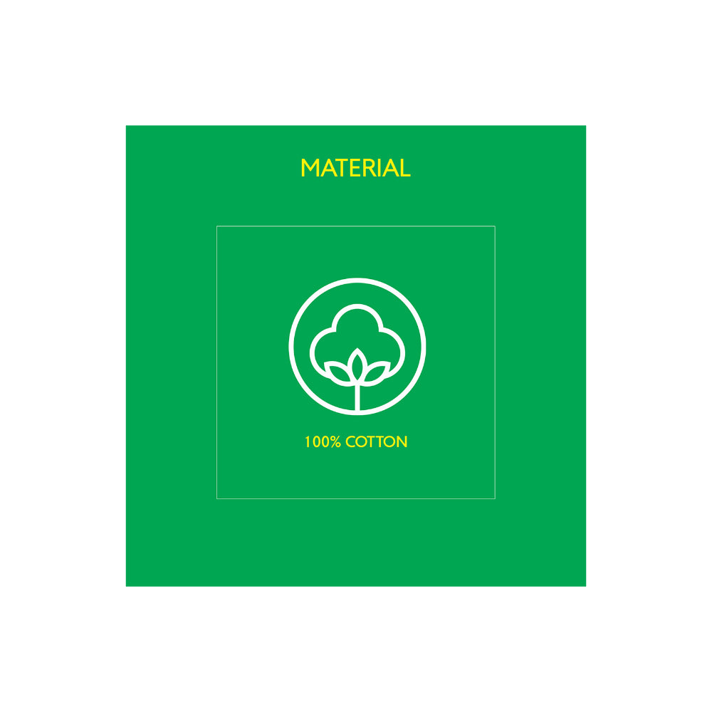 ملاءة سرير United Colors of Benetton Rainbow 210 TC Super King مع غطائي وسادة متعدد الألوان