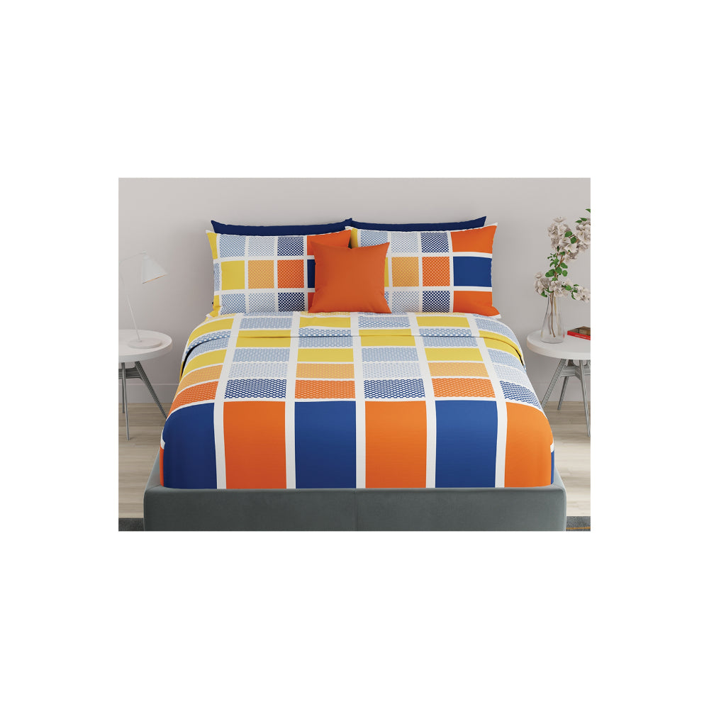 United colors of Benetton Rainbow 210 TC Fitted sheet with 2 pillow covers