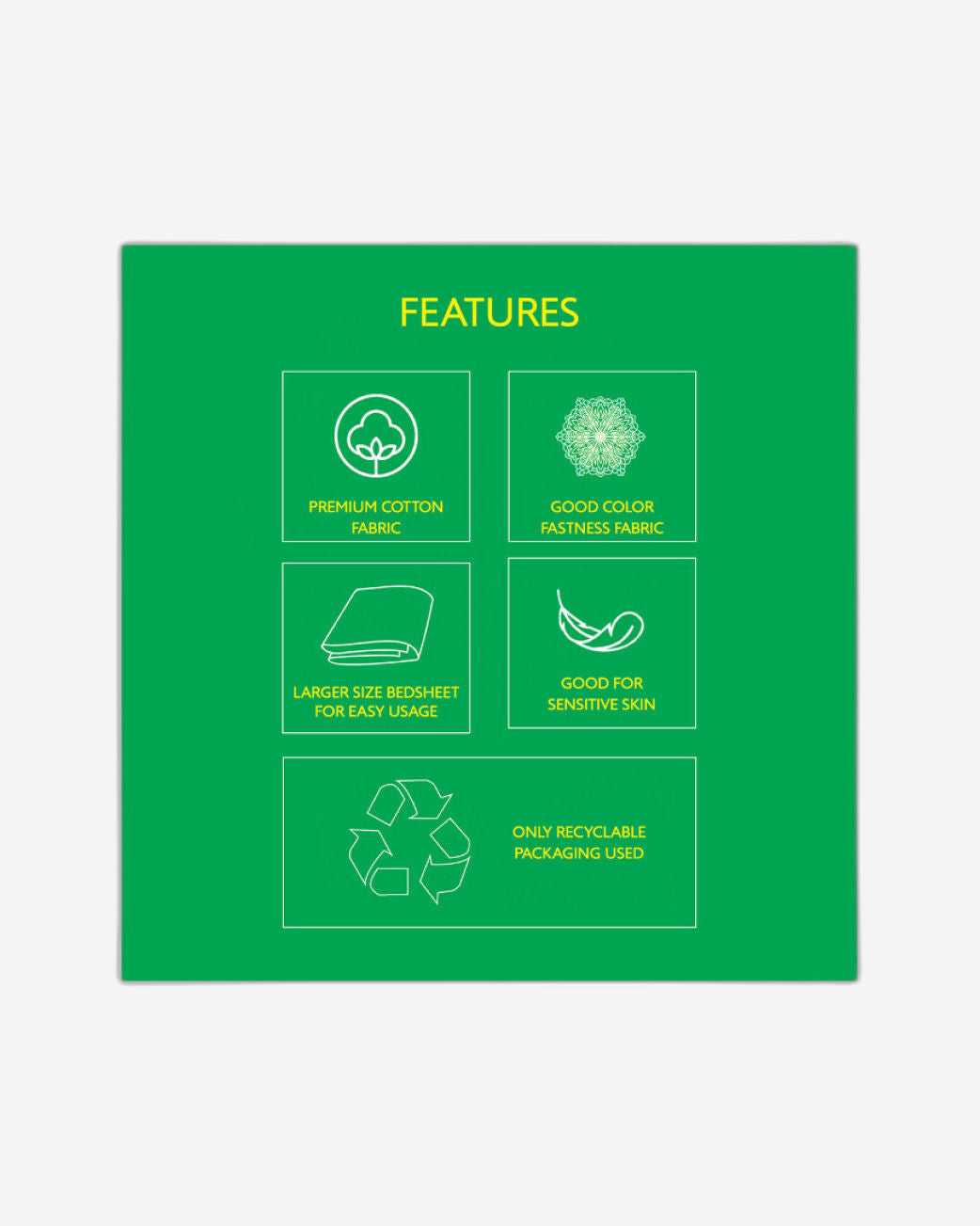 ملاءة سرير كينج من يونايتد كولورز أوف بينيتون كيدز 210 تي سي مع غطائي وسادة بلون لافندر