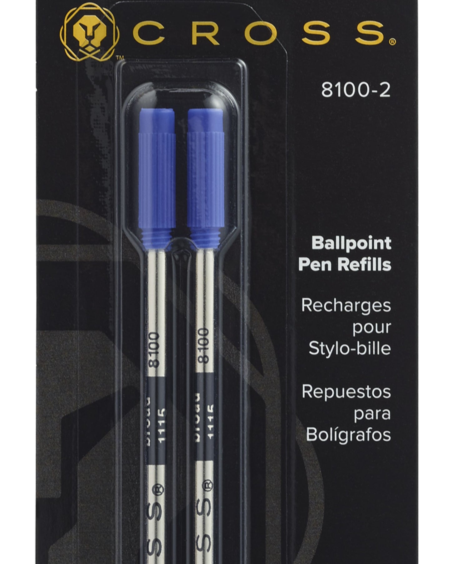 Cross Ballpoint Pen Refill - Blue Broad - Dual Pack