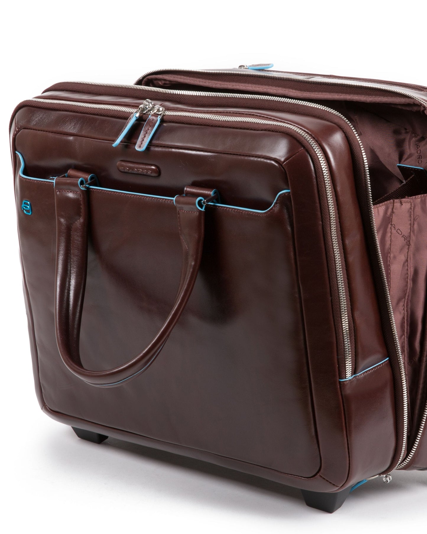 حقيبة كمبيوتر بعجلات بقفل TSA من Piquadro، أسود