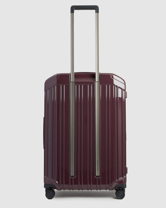 Piquadro Medium Expandable Hardside 4 Wheel Suitcase Bordeaux