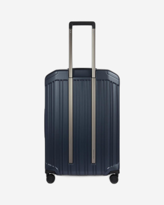 عربة بيكوادرو بي كيو لايت متوسطة الحجم قابلة للتمدد بأربع عجلات من البولي كربونات باللون الأزرق غير اللامع