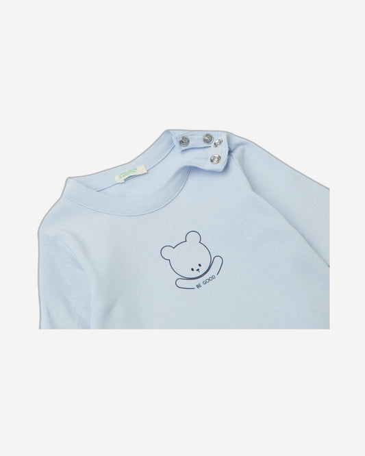 بدلة طويلة الأكمام من القطن العضوي